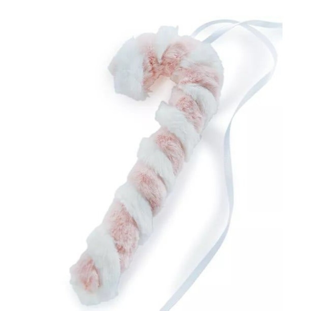 Macy’s Holiday Lane Sugar Plum Pink & White Candy Cane Ornament